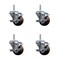Service Caster 3 Inch High Temp Glass Filled Nylon 34 Inch Threaded Stem Caster Set with Brake SCC-TS20S314-GFNSHT-TLB-34212-4 - alternate 1